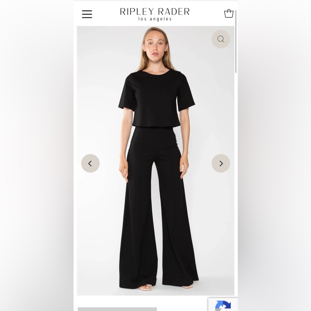 Ripley Rader Ponte black wide leg pants trousers